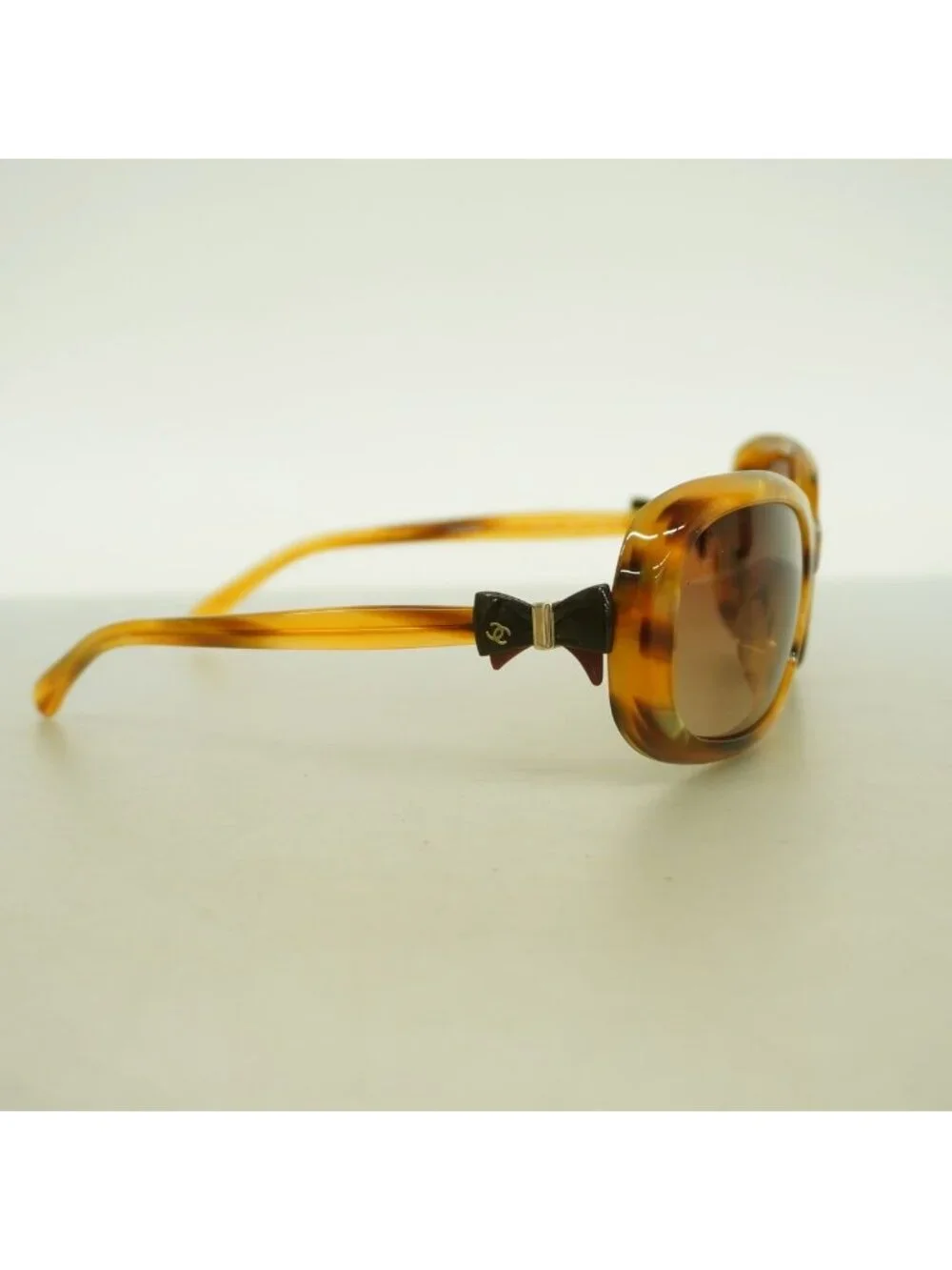 Chanel Sunglasses Acetate Brown Silver Eyewear